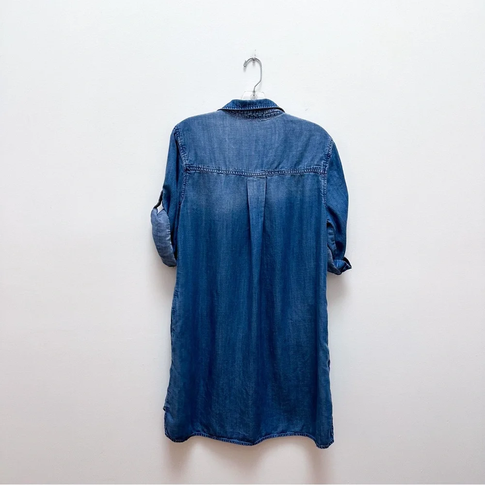 Anthropologie Cloth & Stone Tencel Chambray Dress - Picture 7 of 9